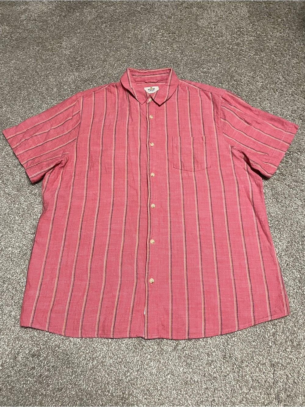 Marine Layer Striped Button Down Men’s XL